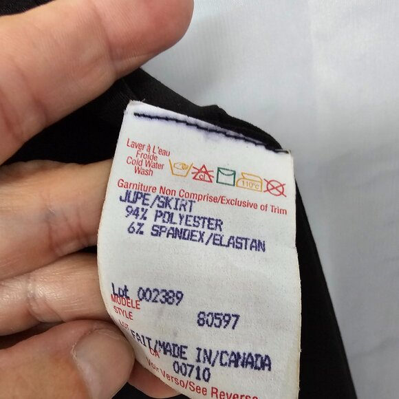 Joseph Ribkoff Skirt Black Midi/Maxi Goth Whimsigoth Fairy Grunge 8 - Picture 7 of 9